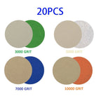 Anti-static Sandpaper Sanding Discs Set of 10 Hook & Loop 5"