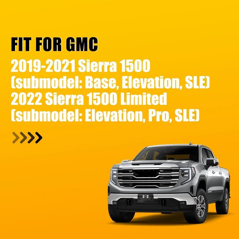 License Plate Bracket for GMC Sierra 1500 (2019–2022) Front Base Elevation SLE