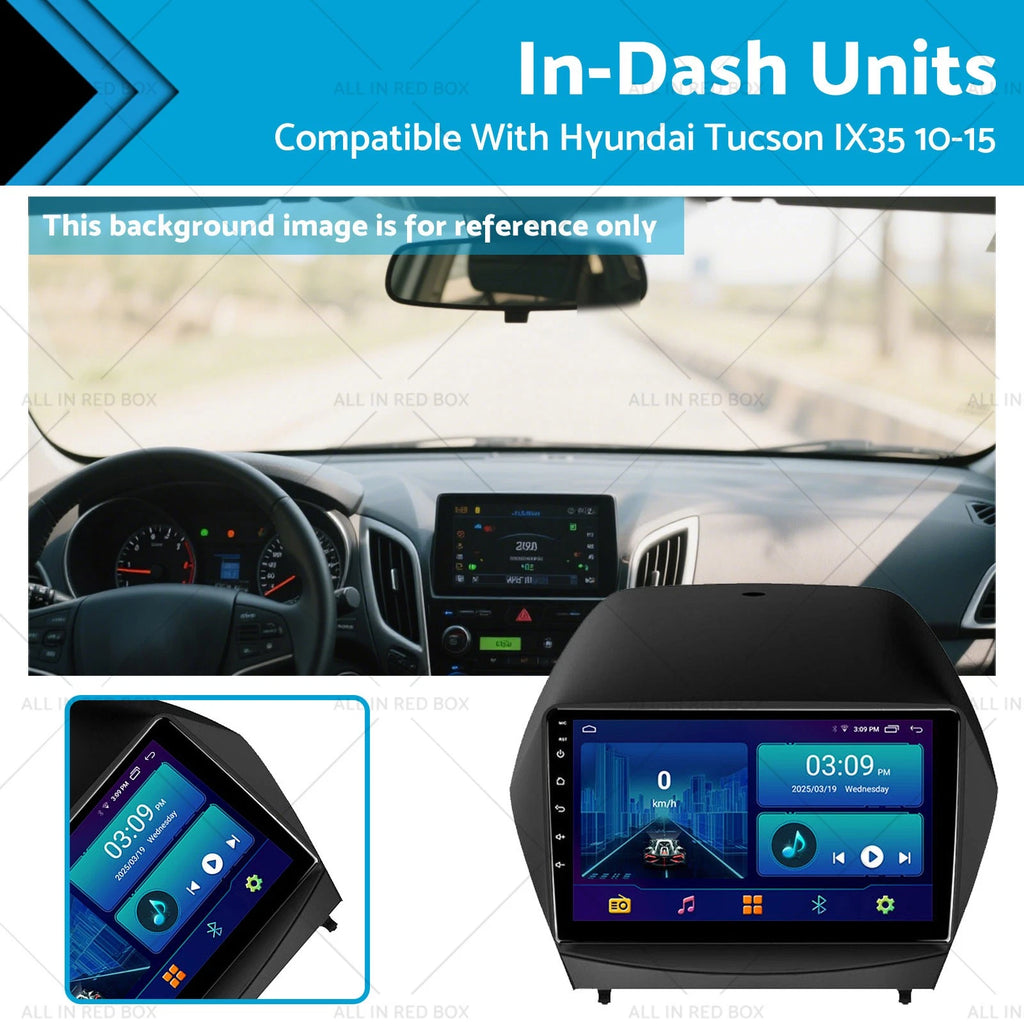 9'' In-Dash GPS Car Stereo for Hyundai IX35 (2010–2015)