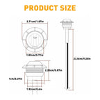 10X Smoked Round LED Side Marker Lights for Truck Trailer (EXV)