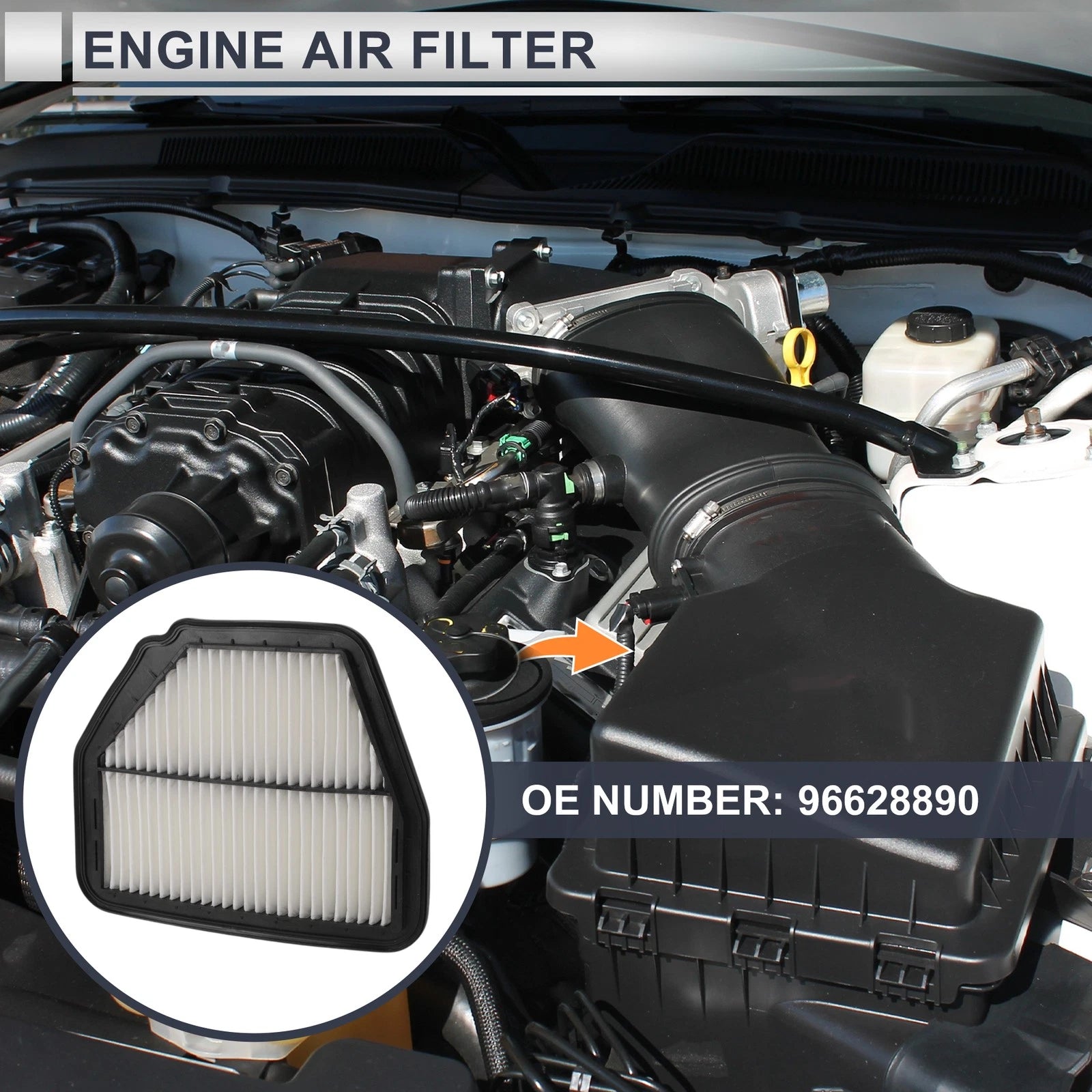 Engine Air Filter No. 96628890/22745823 for Chevrolet Captiva (2006–2018)