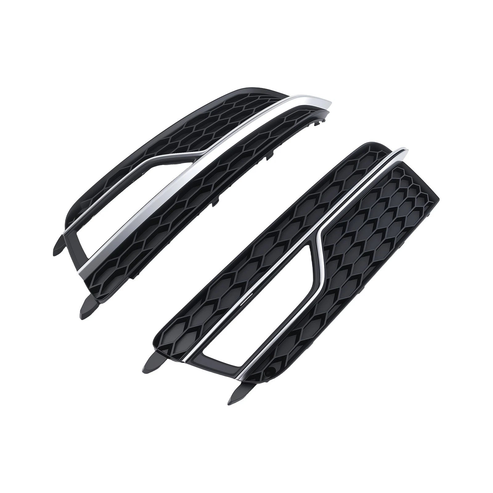 Set of 2 Front Bumper Fog Grille Covers for Audi A5 S-Line (2013–2016)
