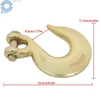 Set of 4 Clevis Slip Hooks for Tow Chains (11,300 LBS Capacity)