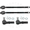 Set of 4 Front Inner & Outer Tie Rod Ends for Dodge Ram 2500 3500 (2003–2010)