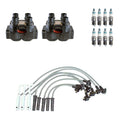 Set of 2 Ignition Coil Wires & 8 Iridium Spark Plugs for Ranger B2500 (1998–2006)