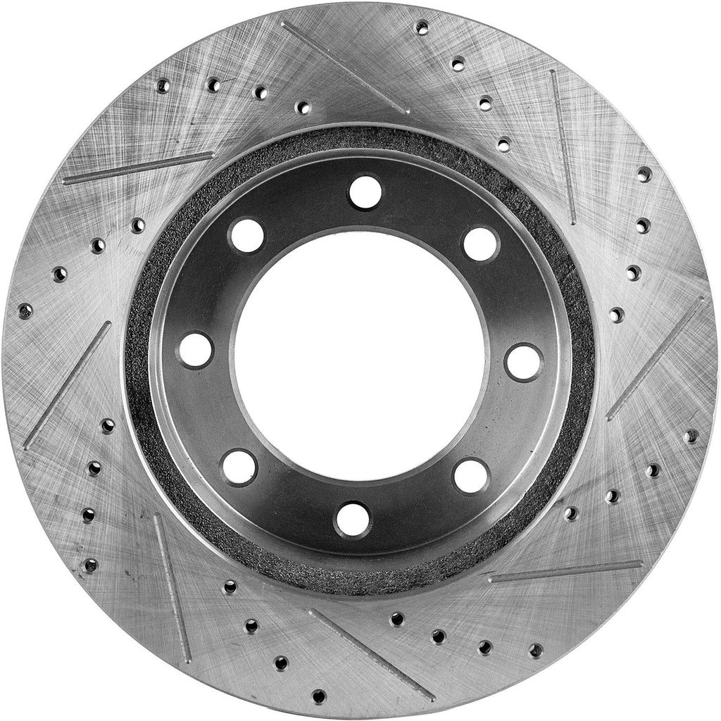 Brake Disc Set for Ford F-250 (2012) Front Rear Cross-drilled 4WD