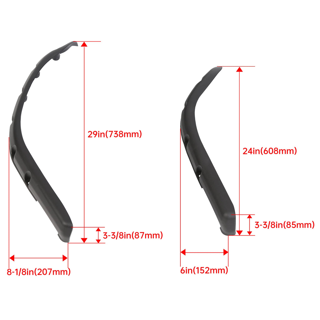 Fender Flares for Yamaha G14 G16 G19 G20 G22 Golf Cart (W/ Hardware)
