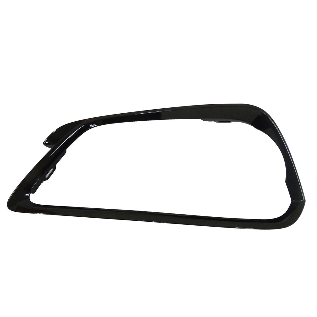 Replacement Front Driver Side Bumper Cover Molding for Black Polypropylene