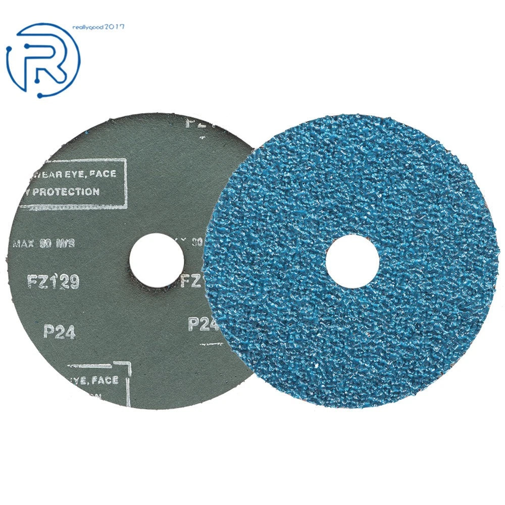 25 Pcs Zirconia Resin Fiber Disc Set for Grinding and Sanding