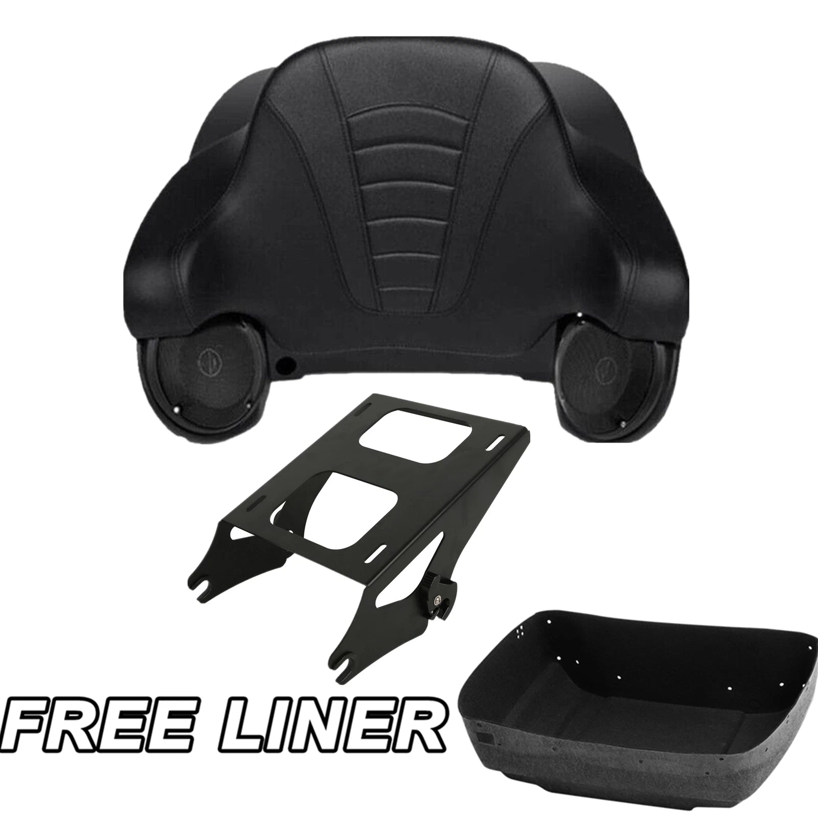 King Trunk Speakers & Mount Rack for Harley Touring Electra Glide (2014–2023)