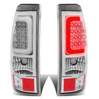 Chrome Headlight + Clear Bumper + 3D LED Brake/Tail Light for Silverado (2003–2007)
