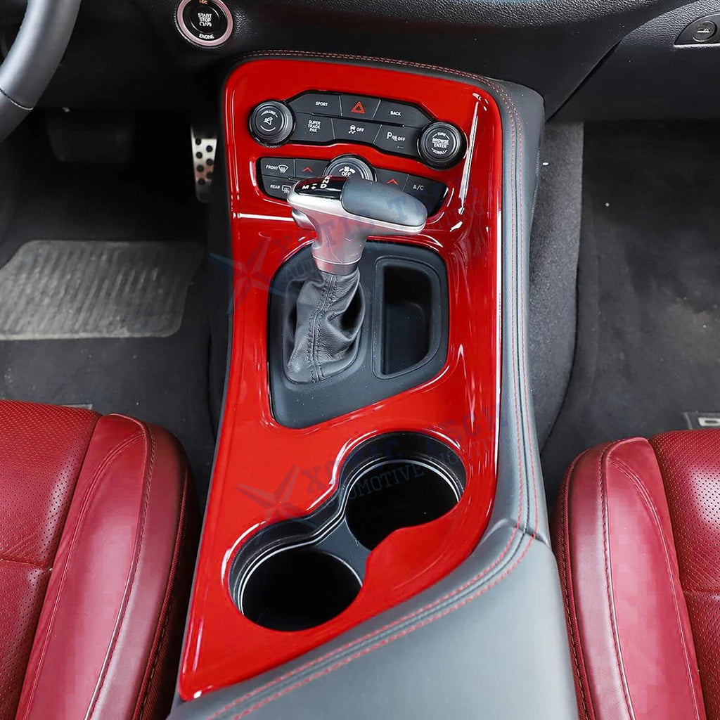 Sporty Racing Red Interior Trim Cover Decor for Dodge Challenger (2015-Up)