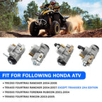 Set of 4 Front Brake Wheel Cylinders & Pipe Kit for Honda Rancher TRX350 TRX400 (2000–2006)