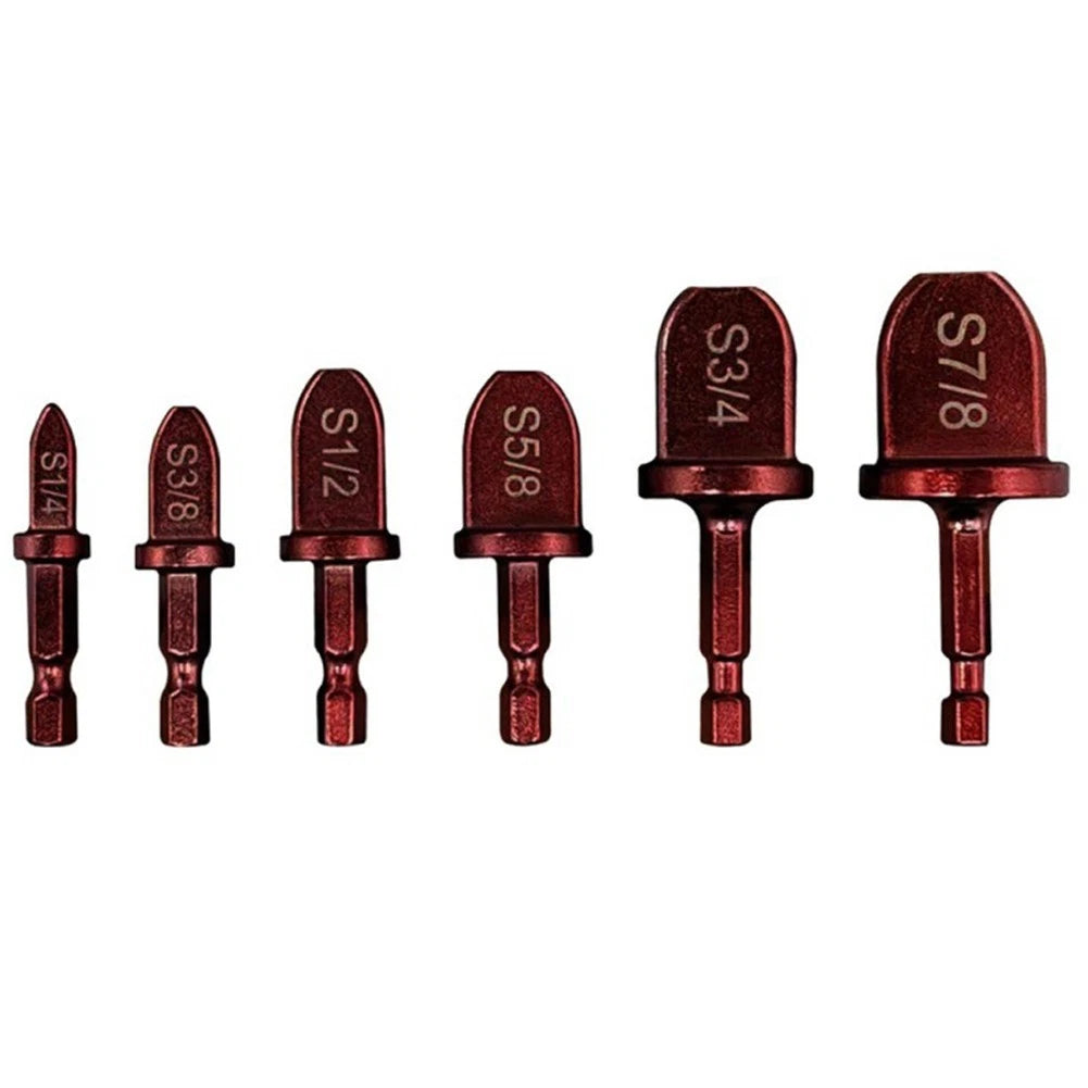 6-Pc Tube Expander Kit 1/4 in Hex Shank for Imperial Copper