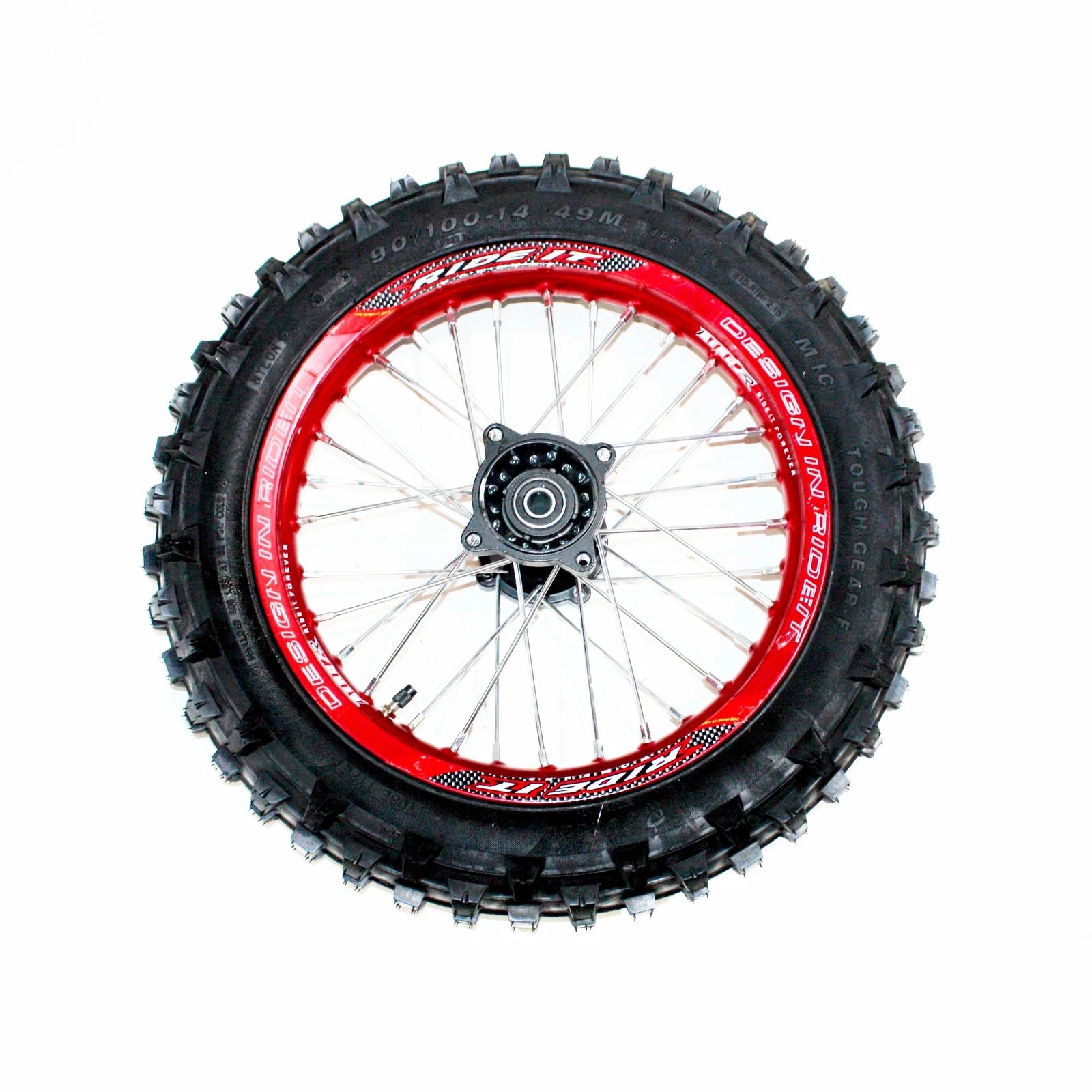 14" Rear Alloy Wheel Rim Tire for PIT PRO Bigfoot (90/100-14)