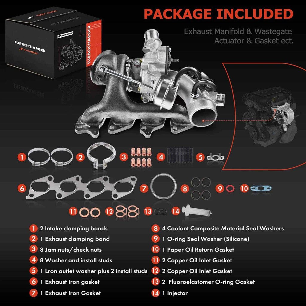 Turbocharger for Chevy Cruze, Sonic, Trax, Buick Encore (2011–2016)