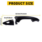 Exterior Door Handle for Hyundai Accent (2012-2016) Left Side Black
