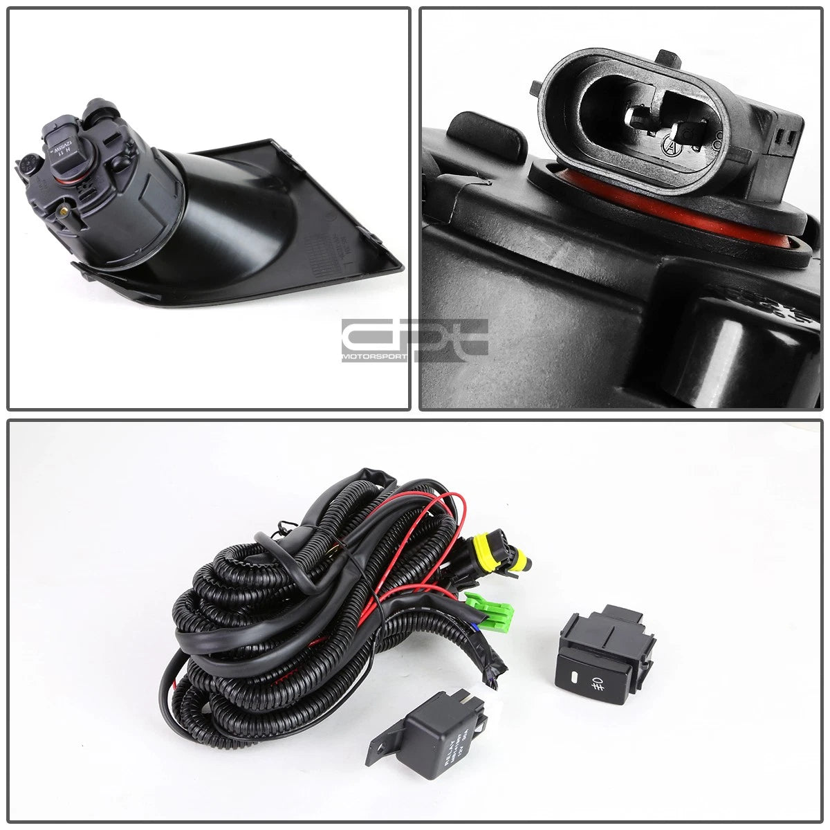 Fog Light Kit with Bezel & Switch for Nissan Versa (2007–2011)