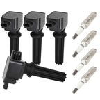 Set of 4 Ignition Coils & Spark Plugs for Ford Mustang 2.3L (2015–2019), Focus 2.0L (2012–2018)