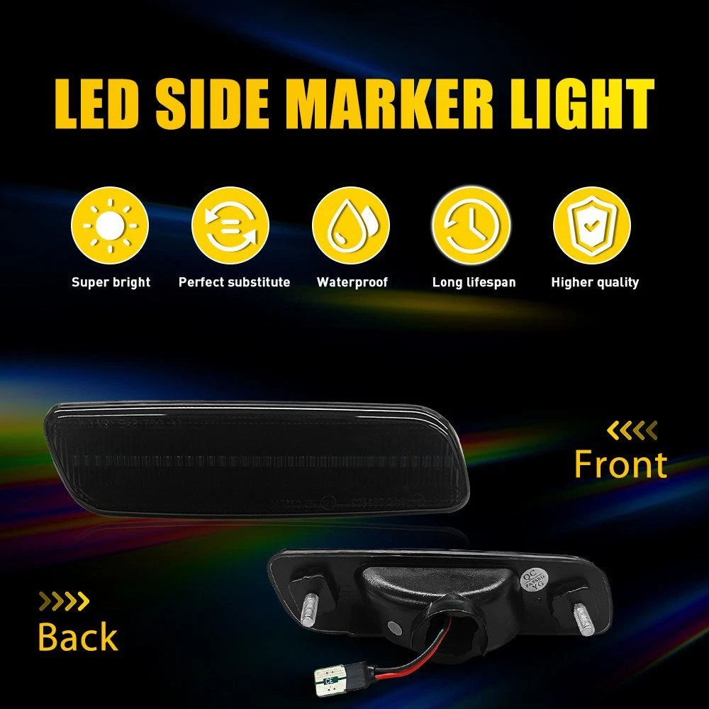 Smoke Amber LED Side Marker Lamp for Toyota Lexus GS300 GS400 LS400 IS300 (1993–2005)