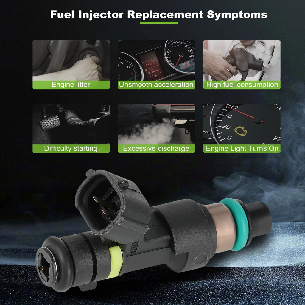 Set of 4 Fuel Injectors for Chevrolet City Express 2015–2018 (19316252)