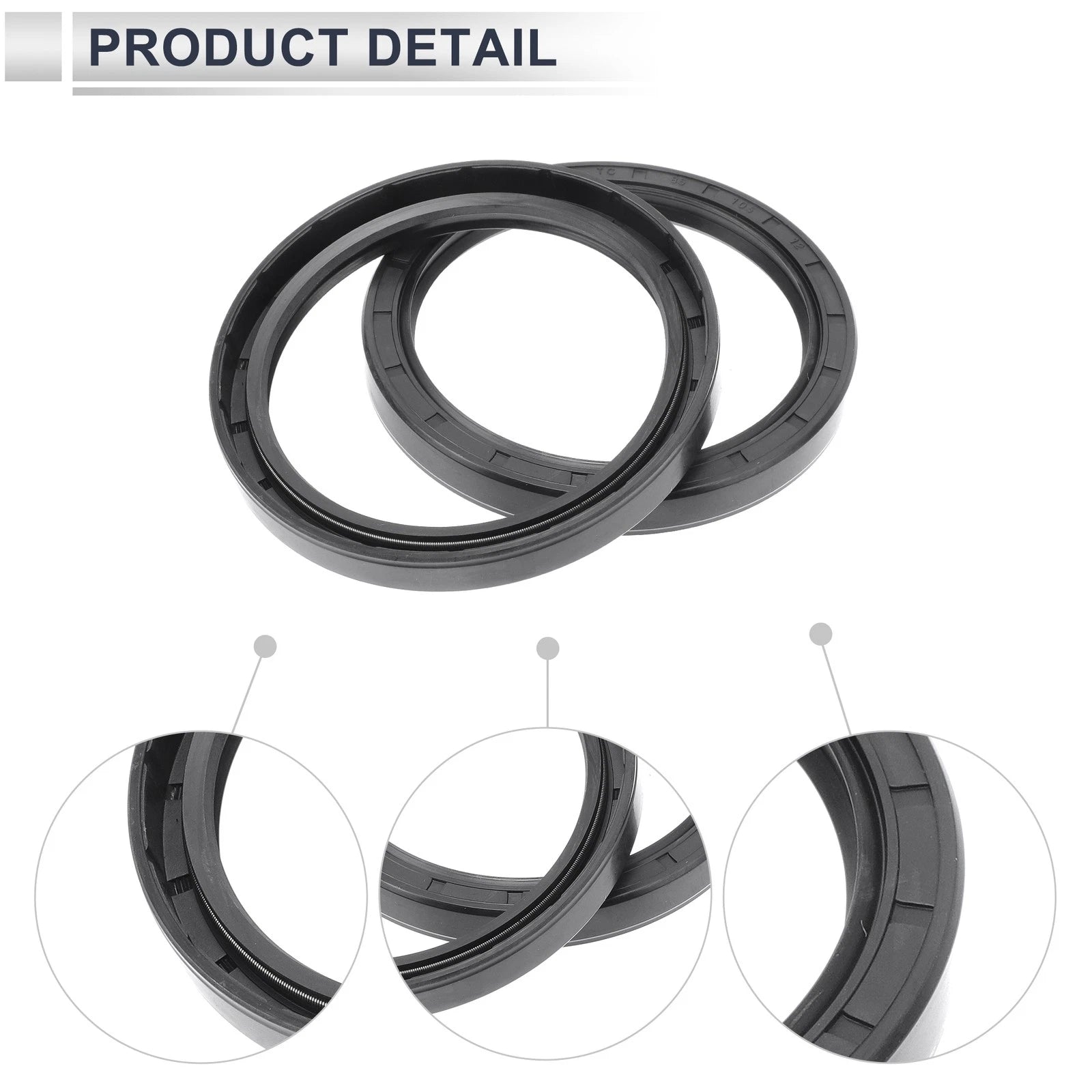 Set of 5 Oil Seal Rotary Shaft Seal Nitrile Rubber 85x105x12mm