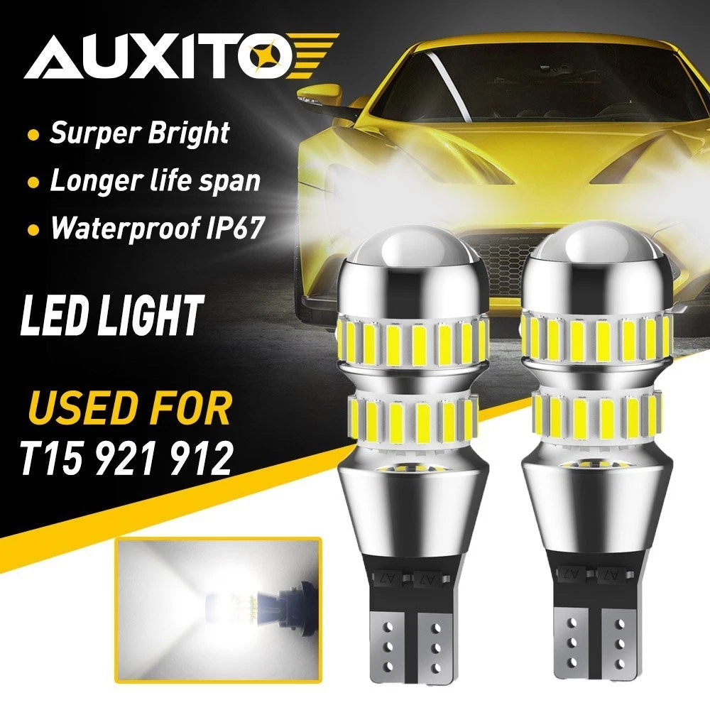 2X AUXITO 921 912 LED Reverse Backup Light Bulb 6000K for EXC