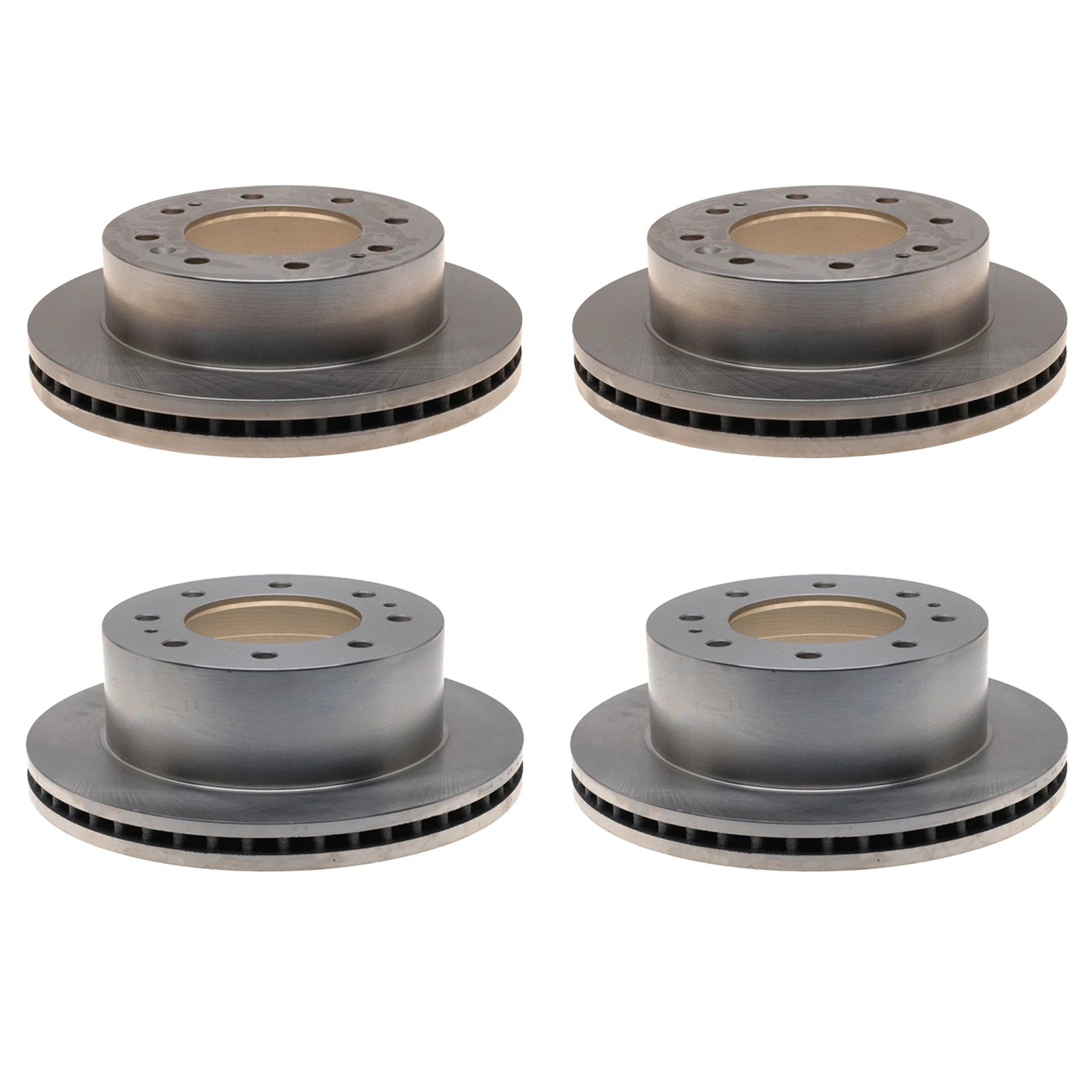 ACDelco Silver Brake Kit Disc Rotors Set for Silverado Sierra (355mm/360mm)