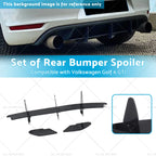 Rear Bumper Lip Diffuser Spoiler for VW Golf 6 MK6 GTI (2010–2014)