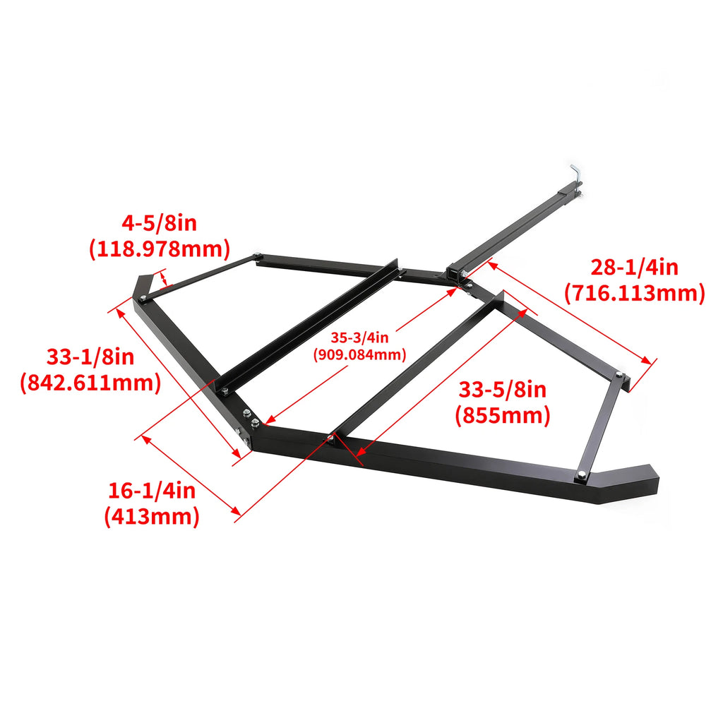 72" Tow Behind Drag Harrow for Driveway Maintenance