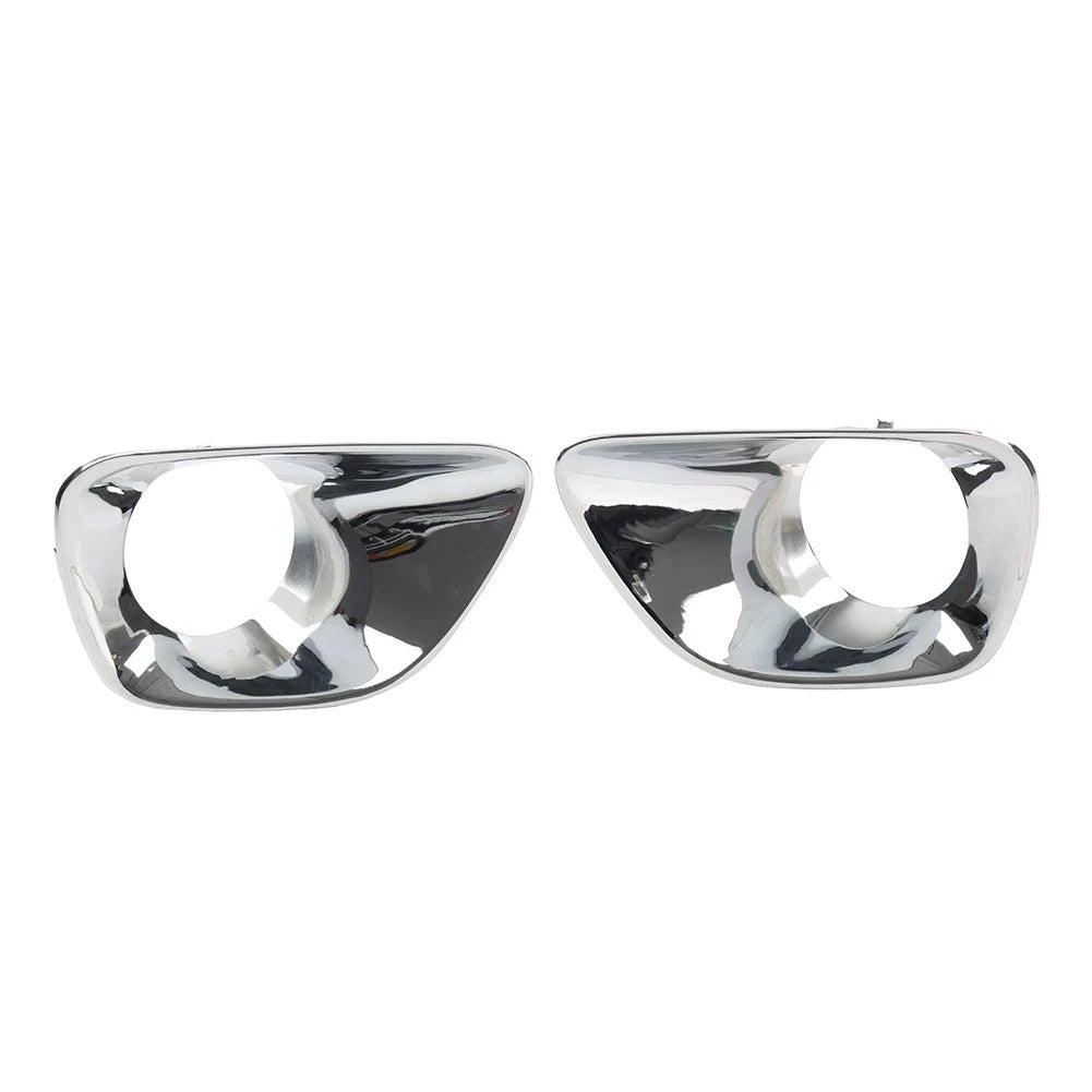 Set of 2 Fog Light Bezel Covers Chrome for Jeep Grand Cherokee (2011–2013)