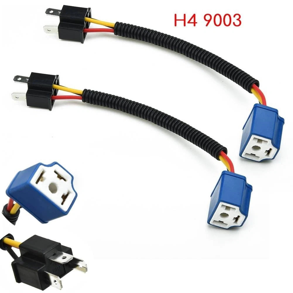 H4 Headlight Socket Connector Wiring Harness for Universal Applications