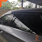 Black Weather Shield Window Visor Rain Guard for BYD Atto3 SUV (2022-2024)