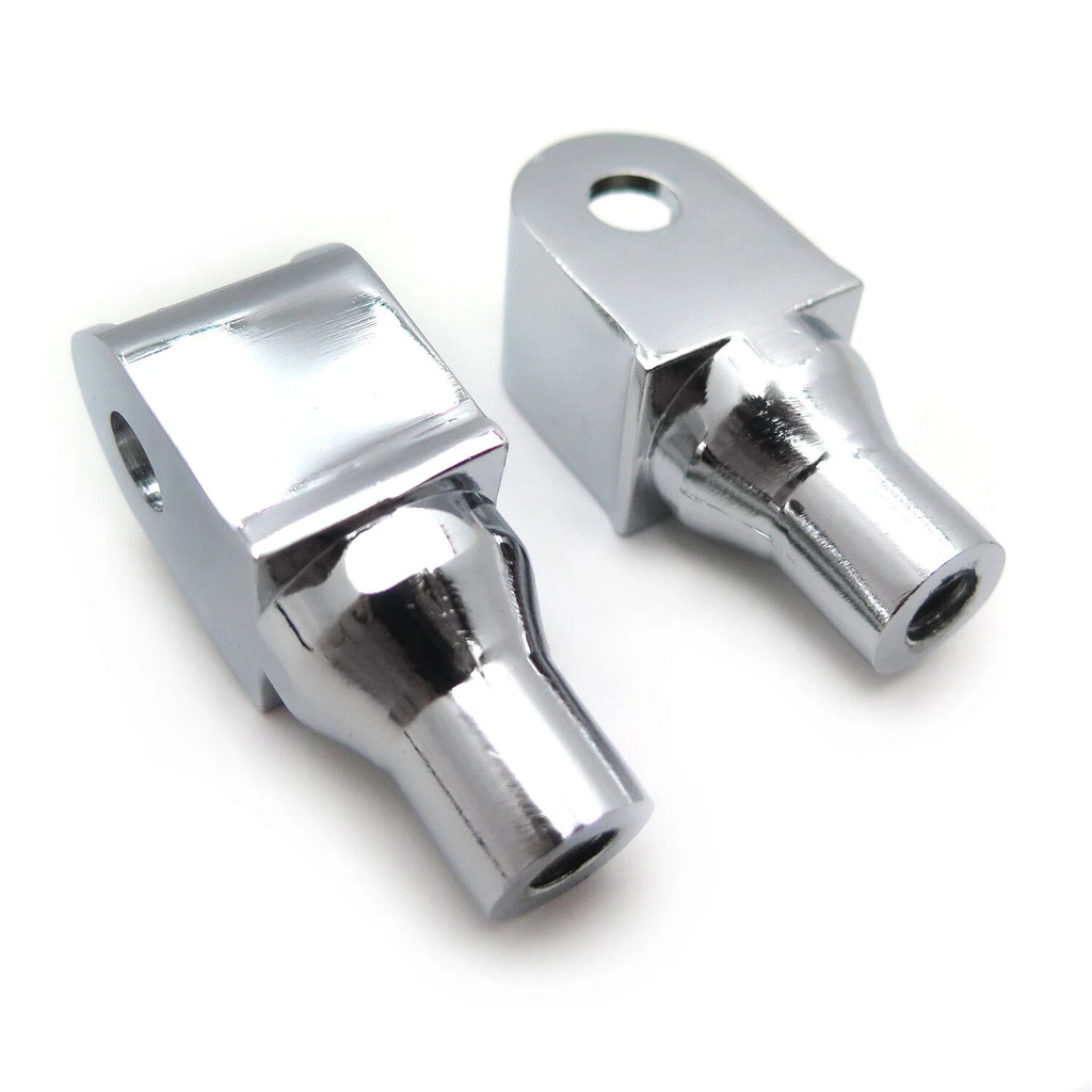 Chrome Foot Pegs Connection Fittings for Honda VTX Sabre Spirit ACE Aero Magna (2002–2009)