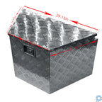 28" x 18" Aluminum Trailer Tool Box with Struts for Truck (Weather Guard)