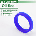 Set of 5 Oil Seal Rotary Shaft Seal TPU 35x43x8mm High Pressure