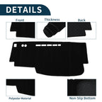 Dashboard Cover Mat for Nissan Serena C25 (2005–2010) Sun Protector Black