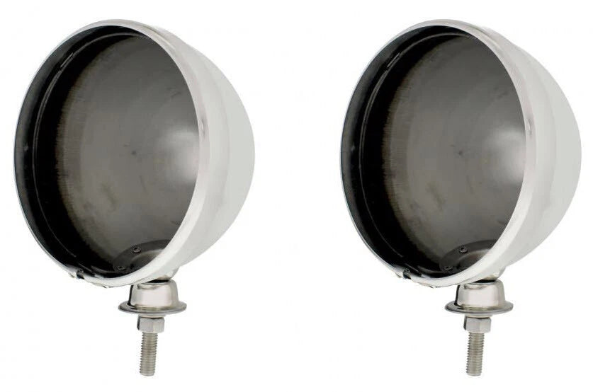 Headlight Buckets Assembly Wired Chrome for Hot Rods (72017112700 1960–1965)