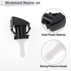 Washer Nozzle Set of 3 w/ Hose Connector for Subaru  No.86636FG051