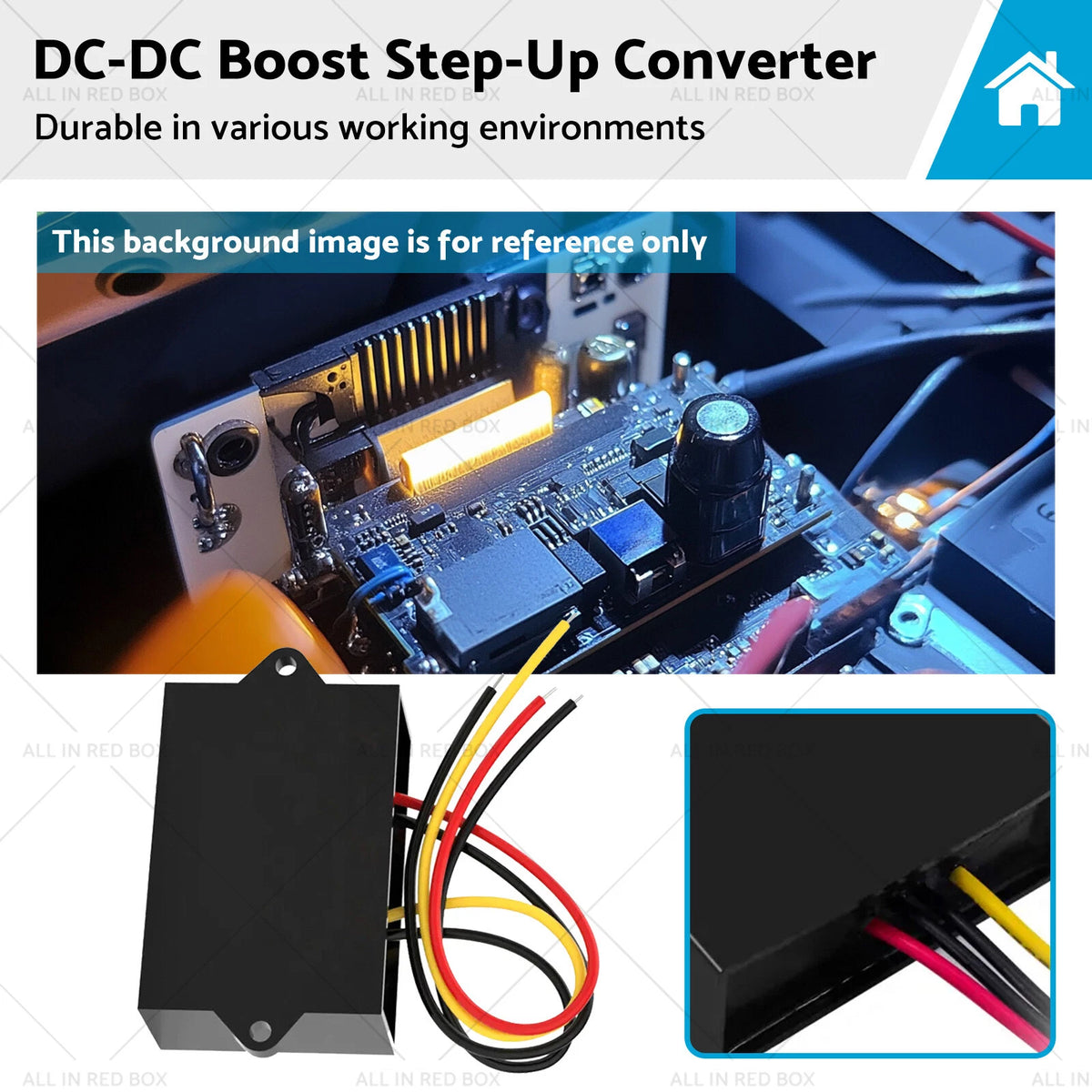 DC-DC Boost Step-Up Converter 12V to 24V 5A for Car Power Supply Module