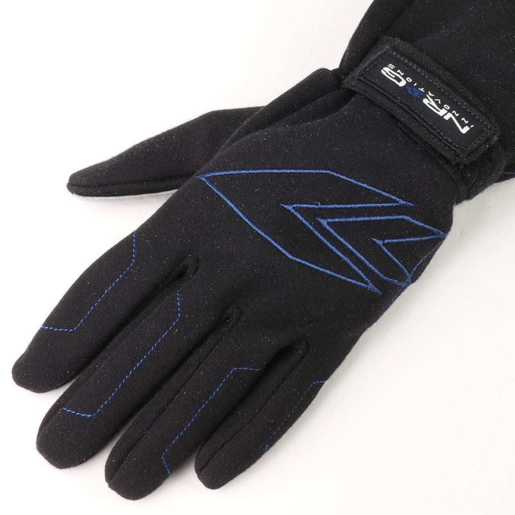 Pair of NRG Innovations GS-500BK Large Size Leather Racing Gloves