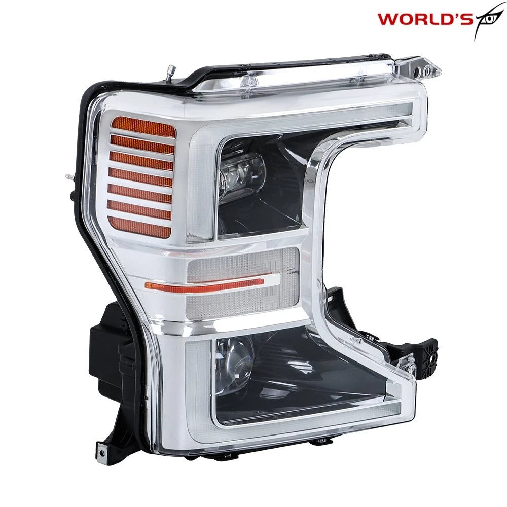 LED Headlight for Ford F250 SuperDuty Pickup (2020–2022) Chrome Trim Right