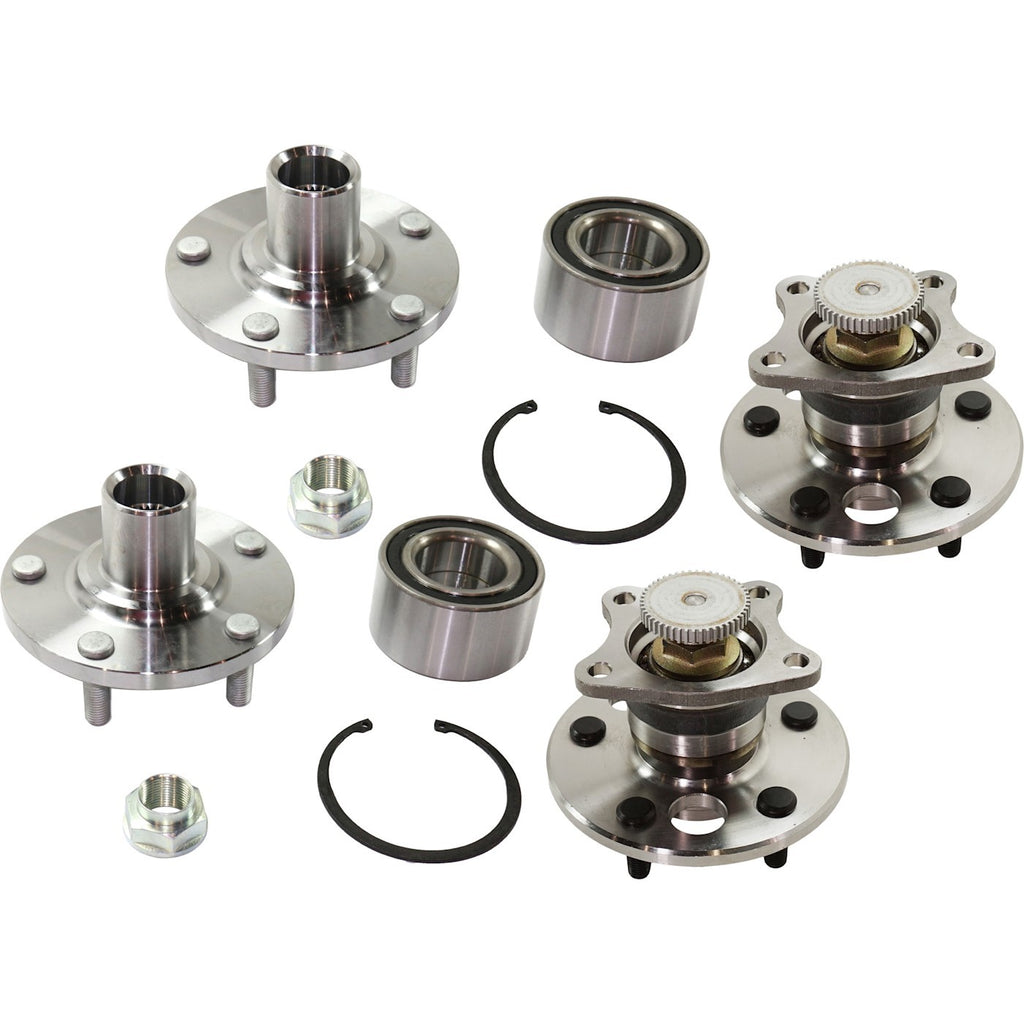 Wheel Hubs for Toyota Camry (1992–2001) Front Rear 5 Lug with Bearing & ABS Ring