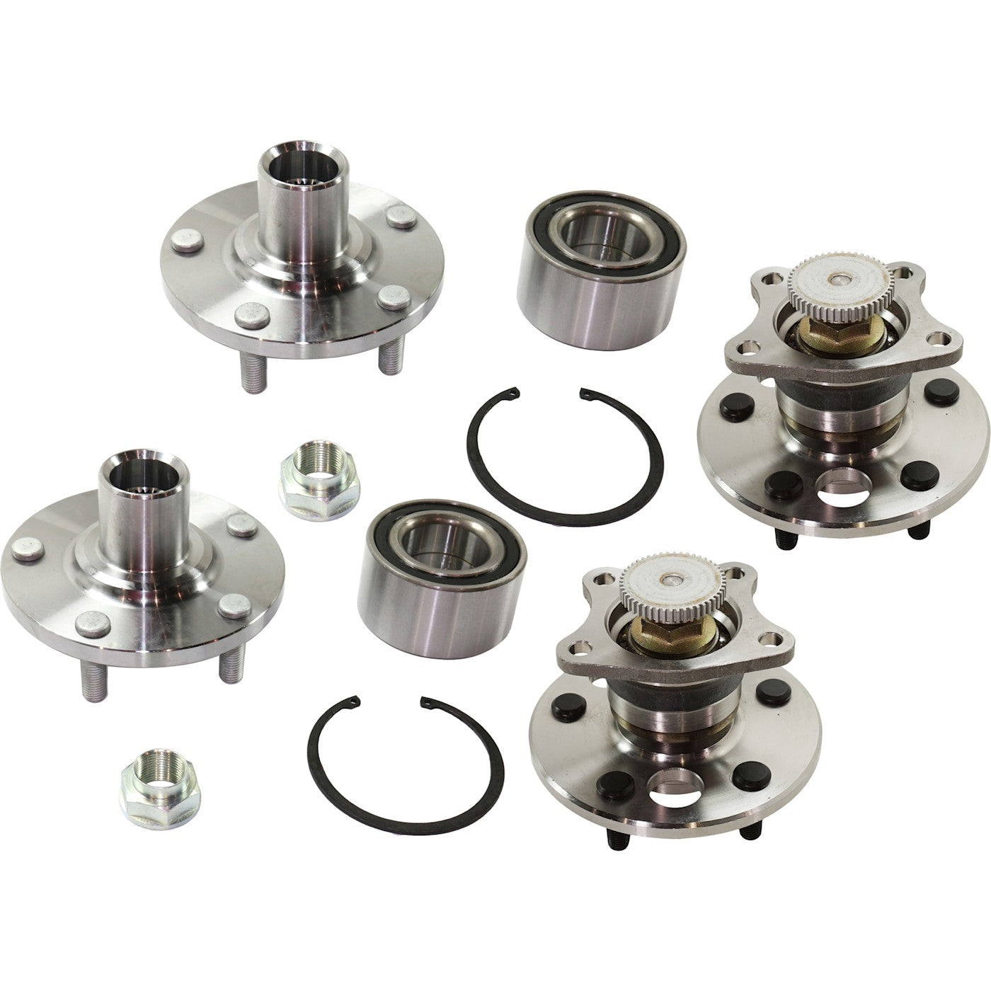 Wheel Hubs for Toyota Camry (1992–2001) Front Rear 5 Lug with Bearing & ABS Ring