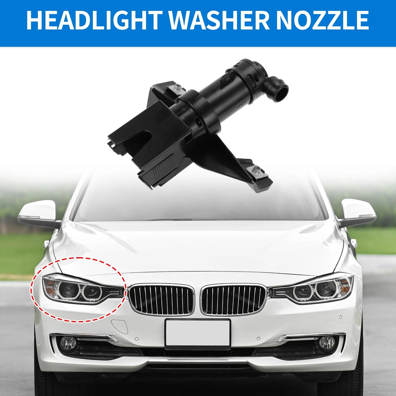 Front Passenger Side Headlight Washer Nozzle for Lexus RX330 RX350 (2004–2006) No. 8520748011