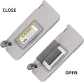 2X Gray Sun Visor w/Light Mirror for Honda Accord (2008–2017) 83280-TA5-A51ZA