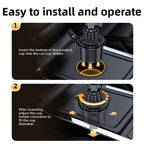Adjustable Car Cup Holder Mount for Phones Tablets 4 to 13 Inch