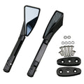 1 Pair Black Rear Side Mirrors for Suzuki GSXR 1000 (2001–2004) & GSXR 600 (2001–2005)