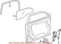 Genuine OEM Front Driver Left Window Motor for Chrysler Charger Dodge (2006–2021)