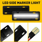 White LED Bumper Side Marker Lights for Chevy Camaro Pontiac Firebird (1982–1992)